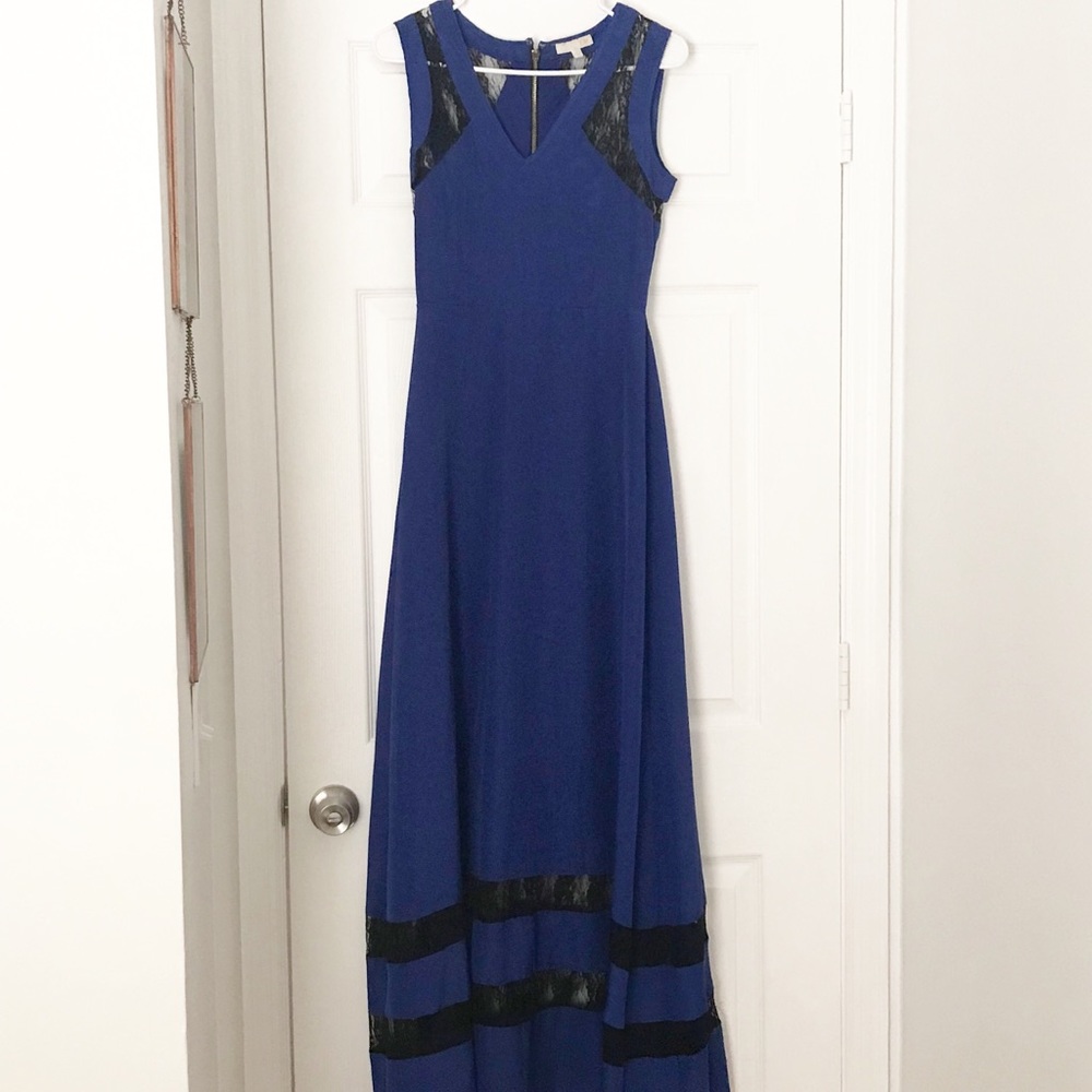 Long Maxi blue dress